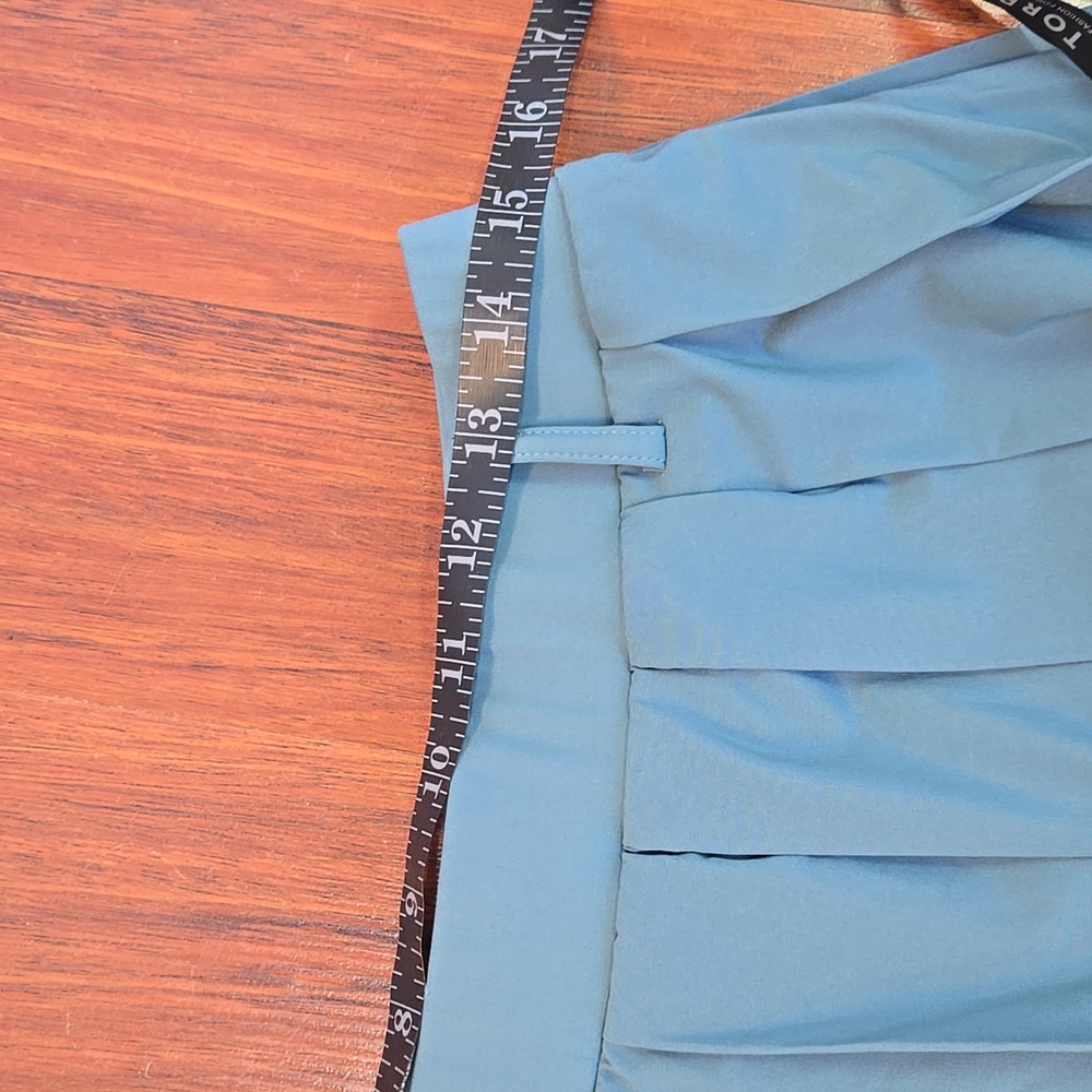 Halara Breezeful Pleated Skirt Skort Buckle Shorts Blue Size L NWT - Picture 6 of 8